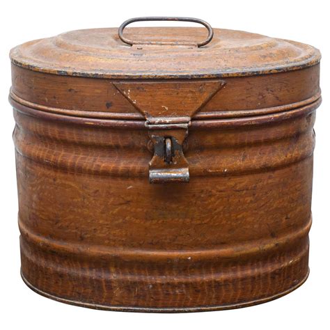 old metal hat box|vintage hat box.